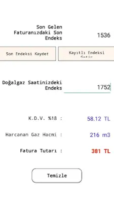 Doğalgaz Fatura android App screenshot 1