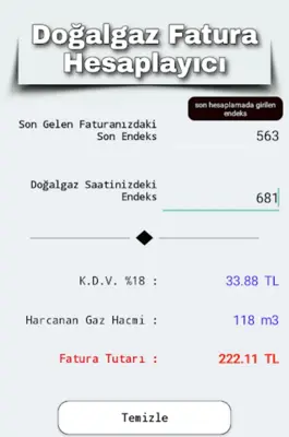 Doğalgaz Fatura android App screenshot 2